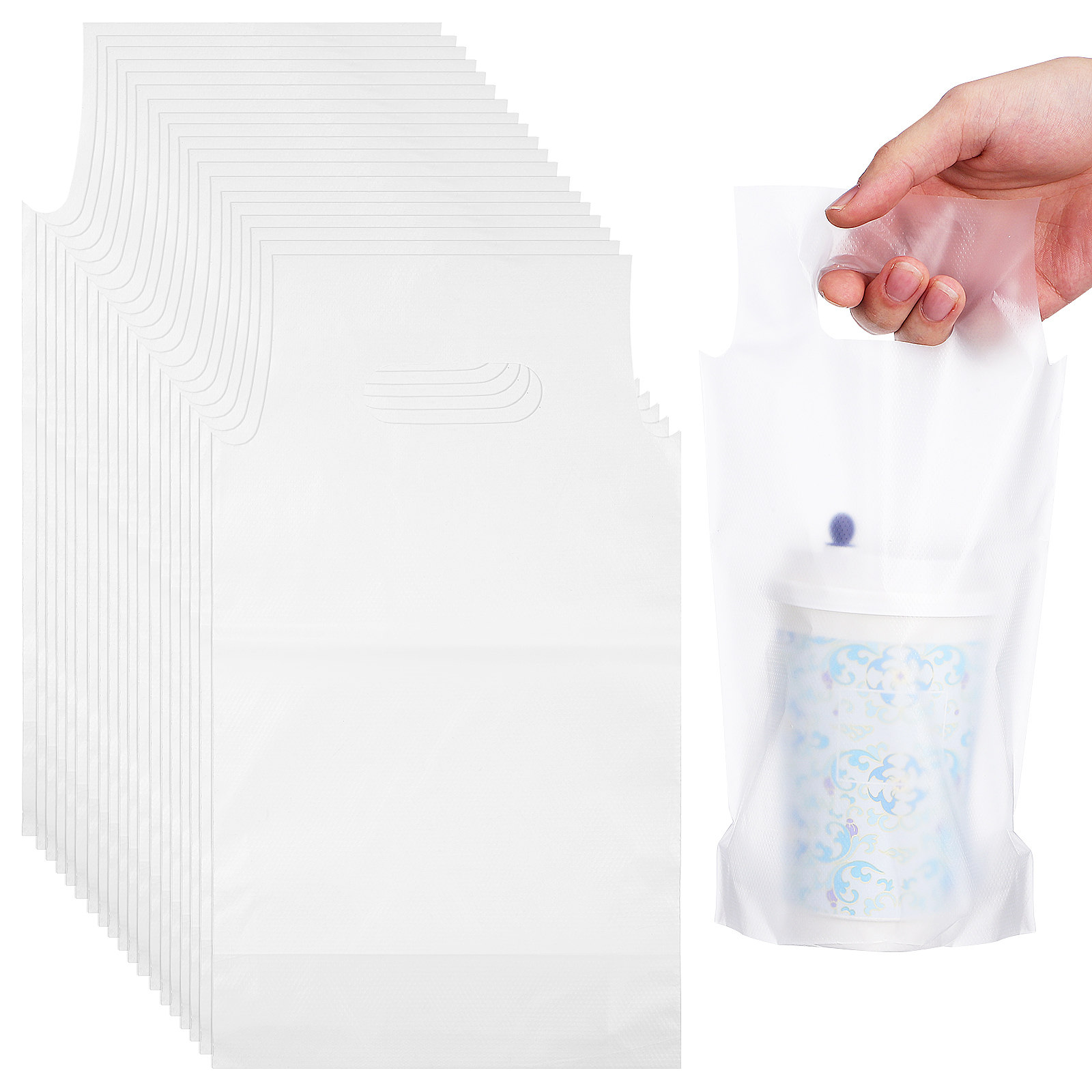 Coffee Tea Bags - 500 sztuk uniwersalnych przezroczystych torebek na