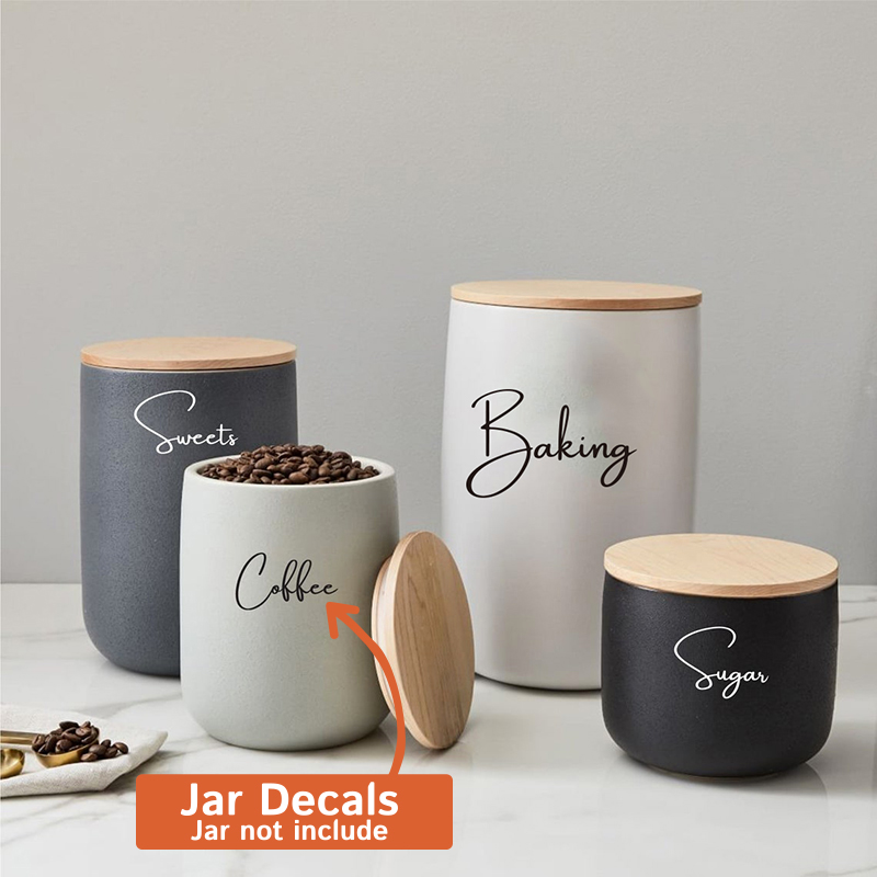 Switching Coffee To Tea - Naklejka Tylko 8 sztuk Organizacja kuchni