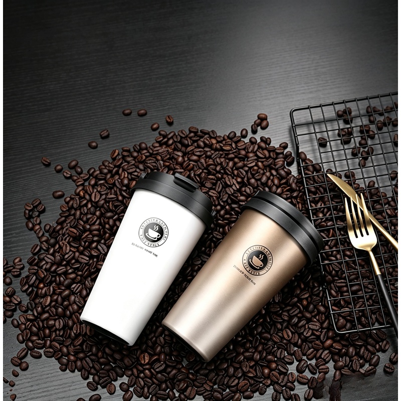 Coffee Tea Exchange - Kubek termiczny podróżny 500 ml, izolowany,
