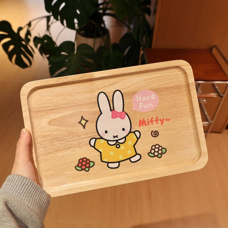 Coffee Tea Room - Talerz drewniany Miffy Rabbit Kawaii Anime