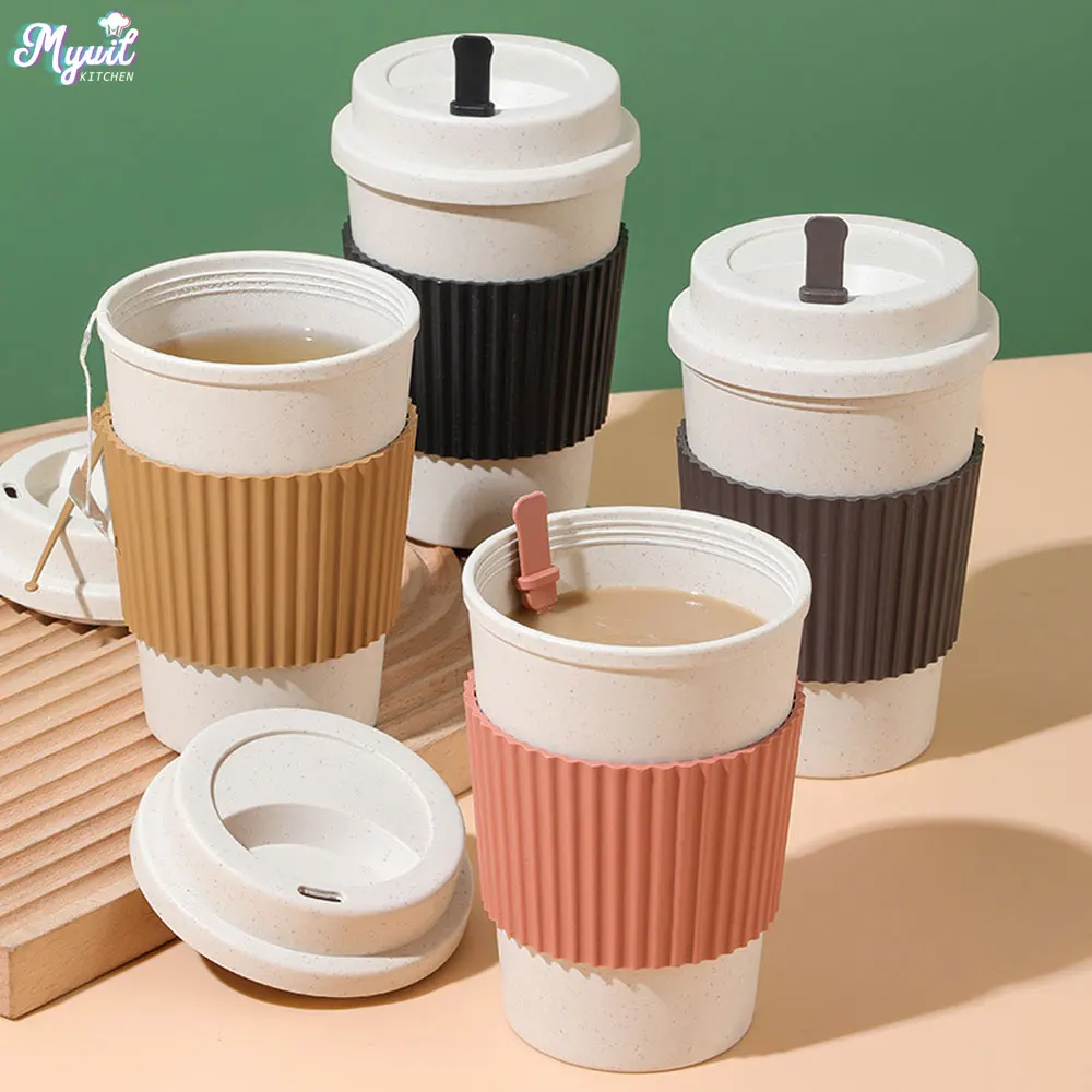 Coffee Tea Exchange - 450ML filiżanki do kawy z pokrywkami