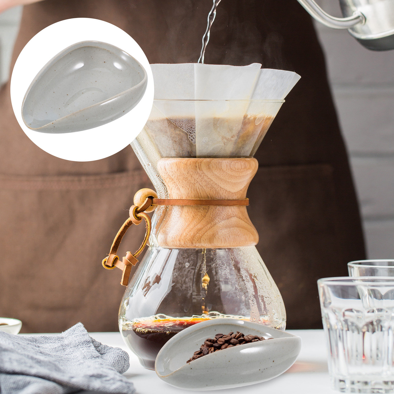 Ceramiczna taca na ziarna kawy – Coffee Leaves Tea recenzja i cena