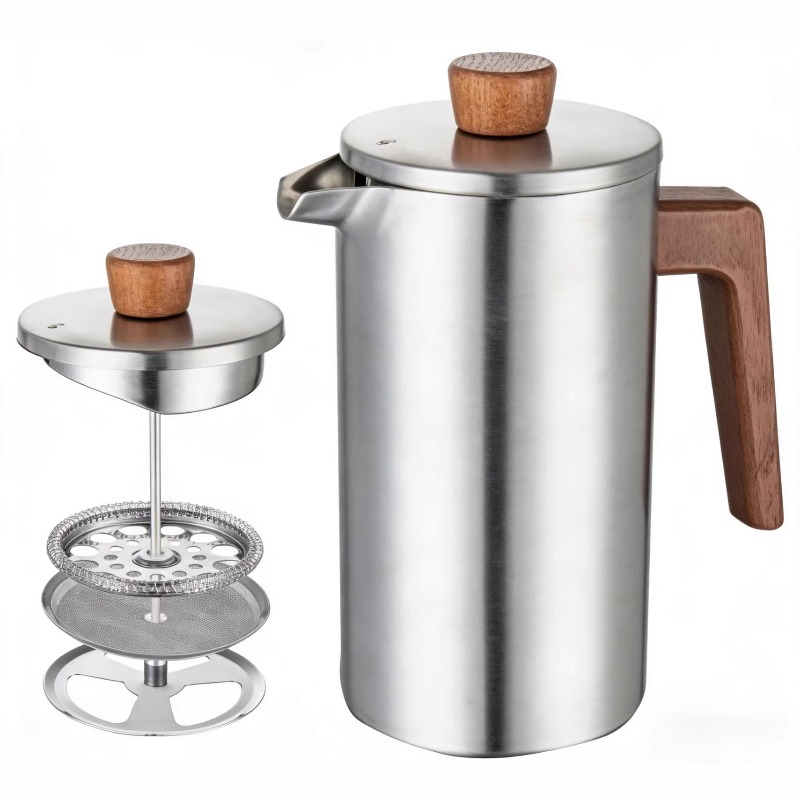 JUSTINLAU 1000ml Stalowy Frenc – Coffee Tea Maker recenzja i cena