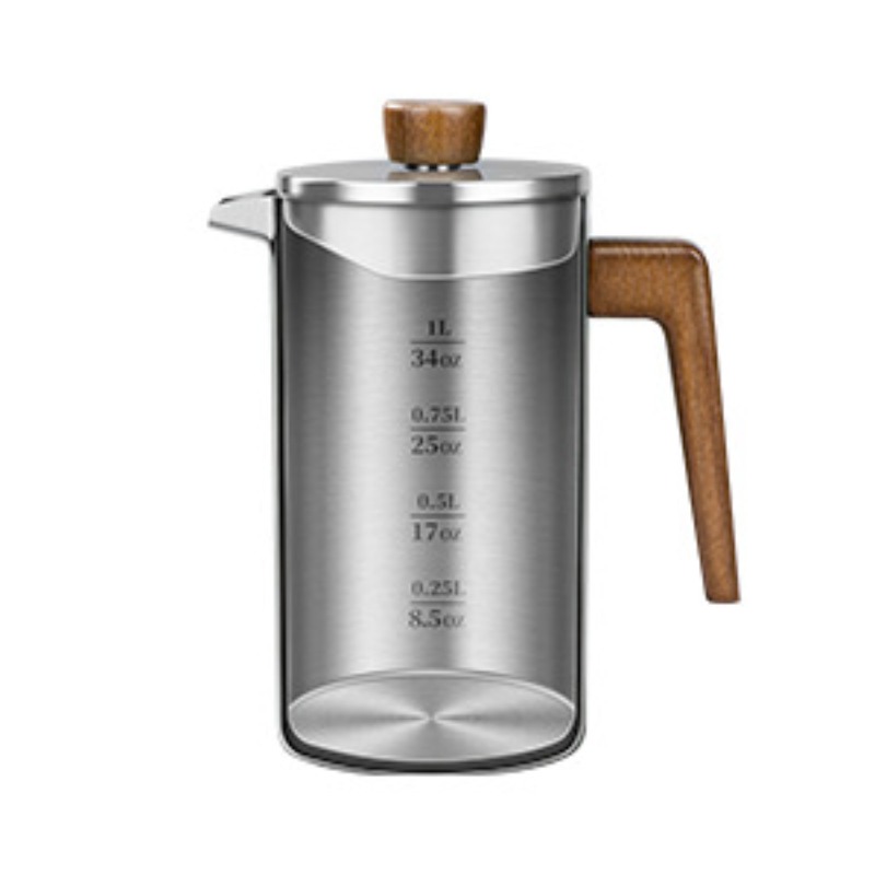 JUSTINLAU 1000ml Stalowy Frenc – Coffee Tea Maker recenzja i cena