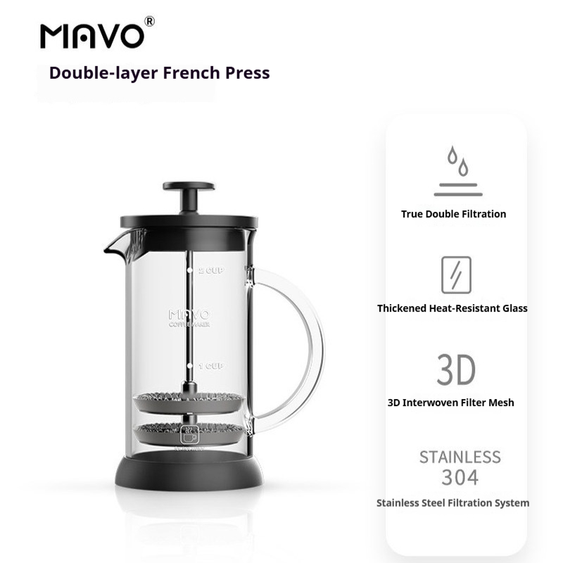 MAVO French Press do kawy z po – Coffee Tea Maker recenzja i cena